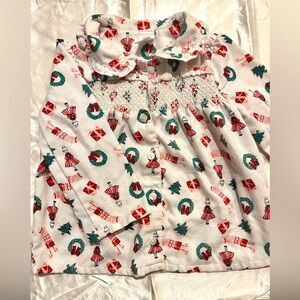 Girls Christmas PJ Top